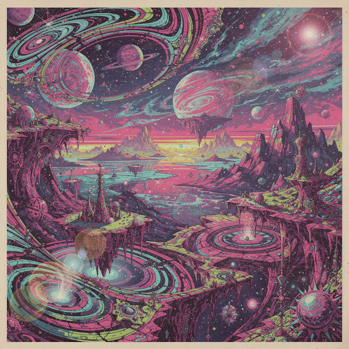 reate psychedelic event posters