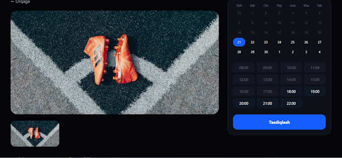 create a modern responsive frontend website