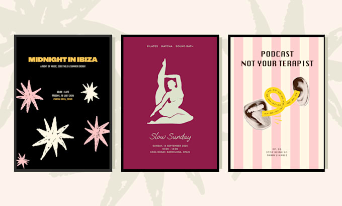 design a stylish digital poster for you