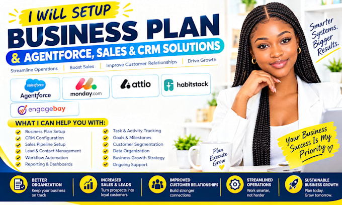 setup business plan agent force sales monday crm attio habitstack engage