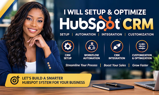 hubspot CRM setup, workflow automation, CRM integration and customization