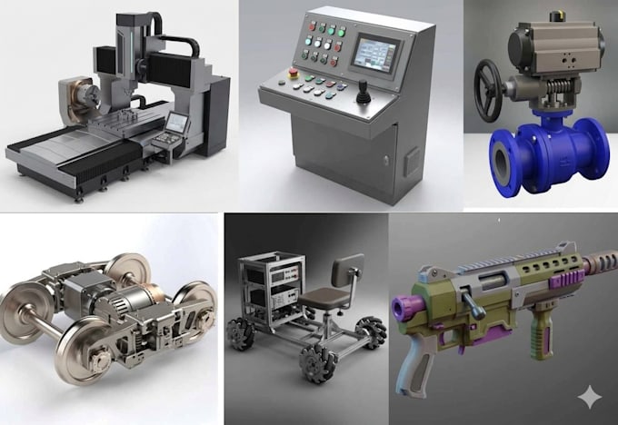 industrial 3d machine design conveyor packaging machine cad model manufacturing
