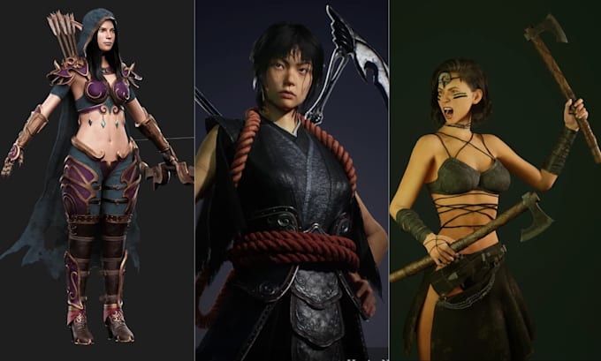 create 3d realistic character modeling 3d character design metahuman character
