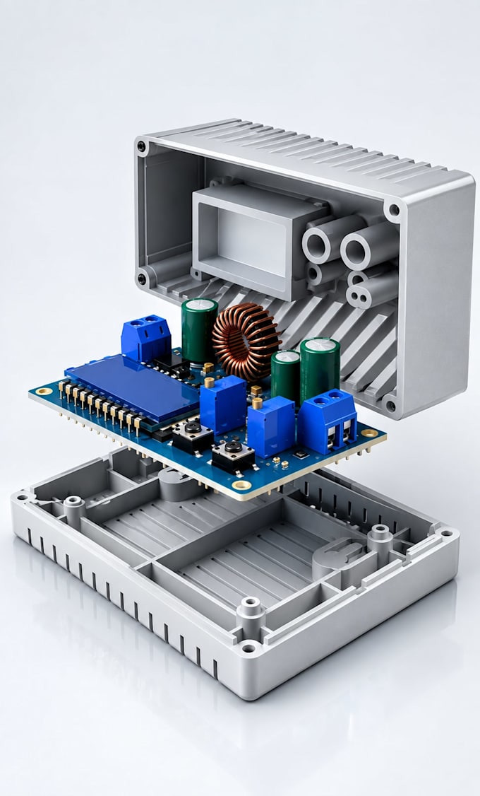 design an embedded power pcb with usb c battery and dc dc power