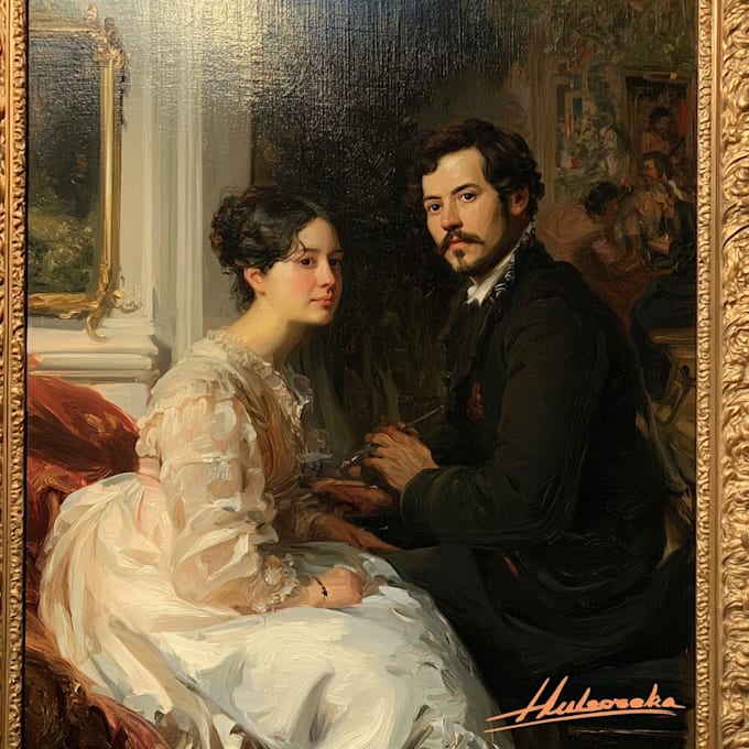 create a custom royal renaissance portrait painting