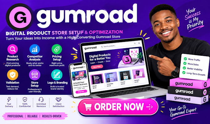 gumroad product research competitor analysis pricing setup validation store