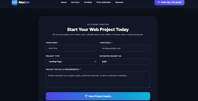 build a responsive modern website