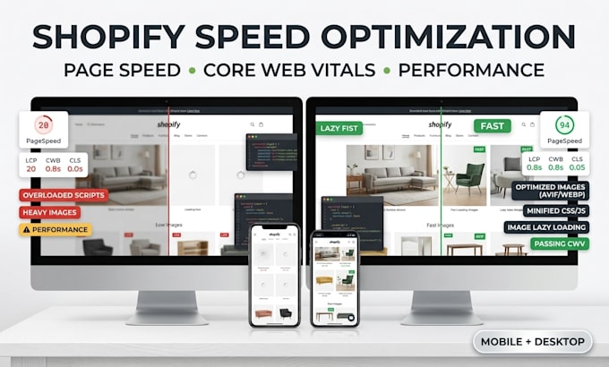 do shopify speed optimization, shopify website speed, shopify pagespeed score up