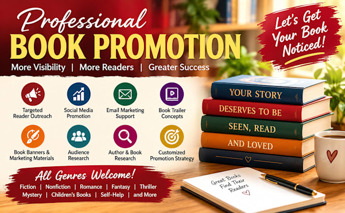 promote your book to increase visibility