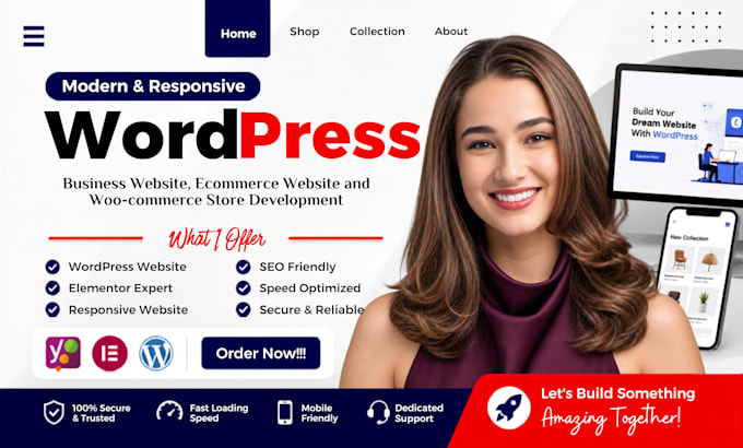 create responsive wordpress website design build wordpress blog website redesign