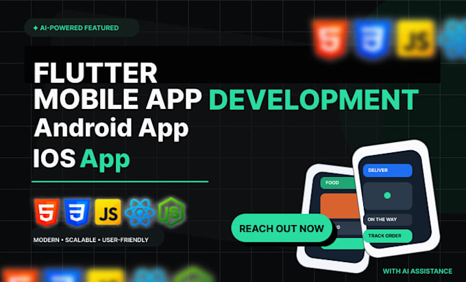 build flutter mobile app for android app ios app as app developer ai chatbot