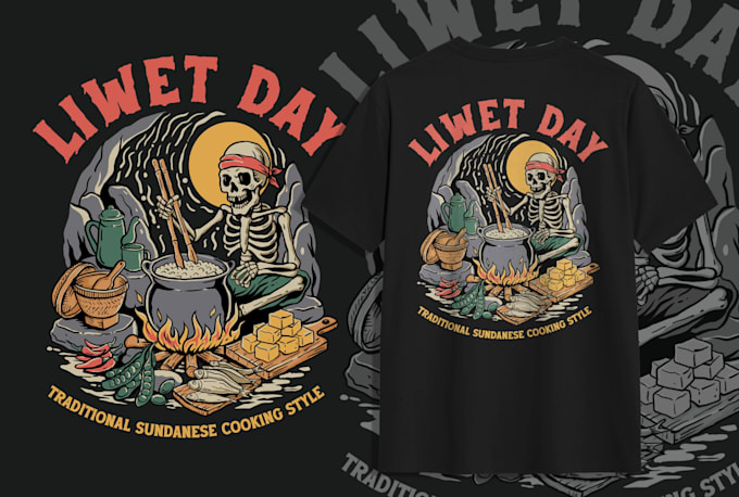 create an vintage retro tshirt design