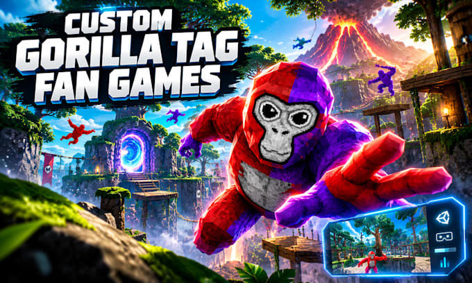 create a custom gorilla tag fan game with VR multiplayer