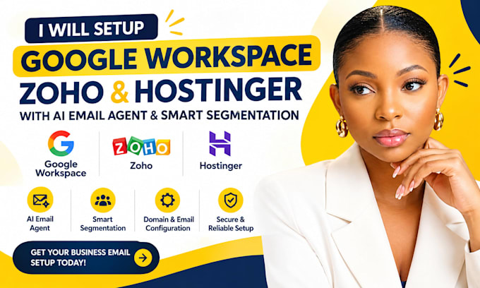 setup google workspace zoho hostinger with ai email agent smart segmentation