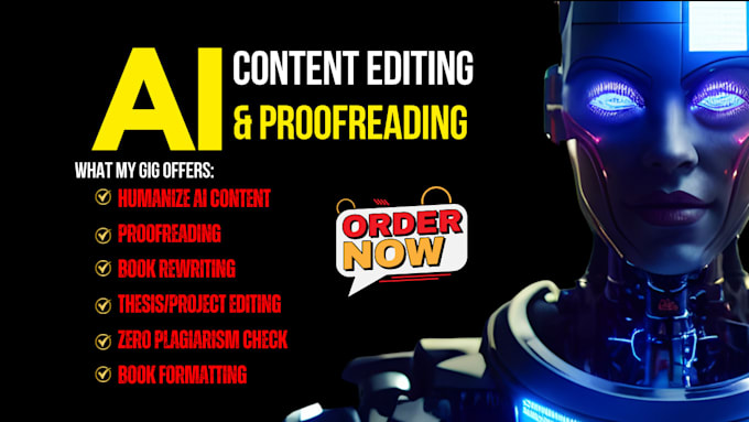 humanize ai content, rewrite ai text and edit ai generated content