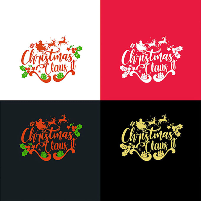 create a christmas logo makeover and holiday branding kit