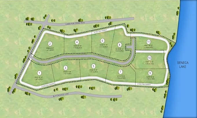 create land subdivision plan, iot subdivision and plant map for real estate