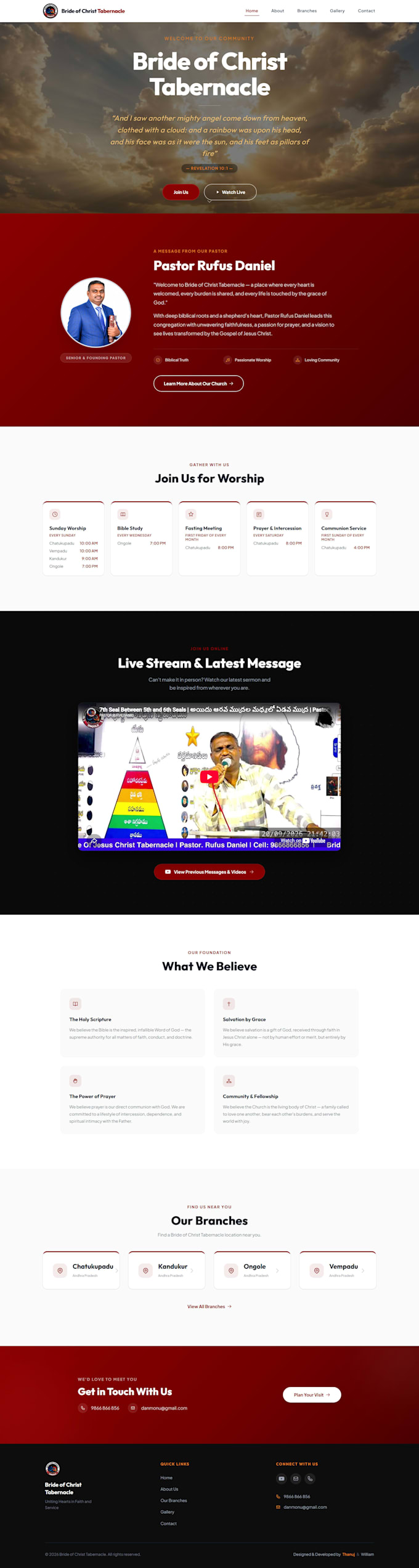 build a modern church website