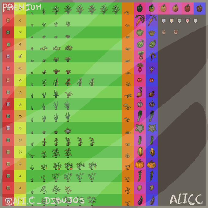 create custom 2d pixel art icons and objects for your video game
