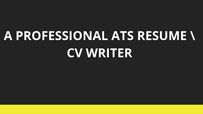 craft a professional ats resume