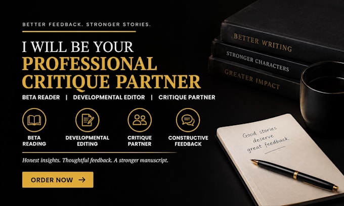be your professional critique partner beta reader