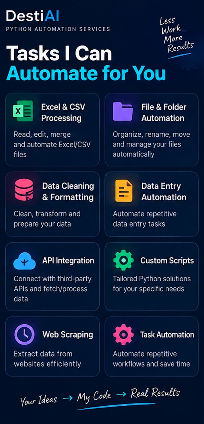 create python scripts to automate repetitive tasks