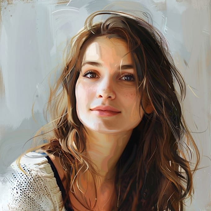 paint digital oil painting portrait