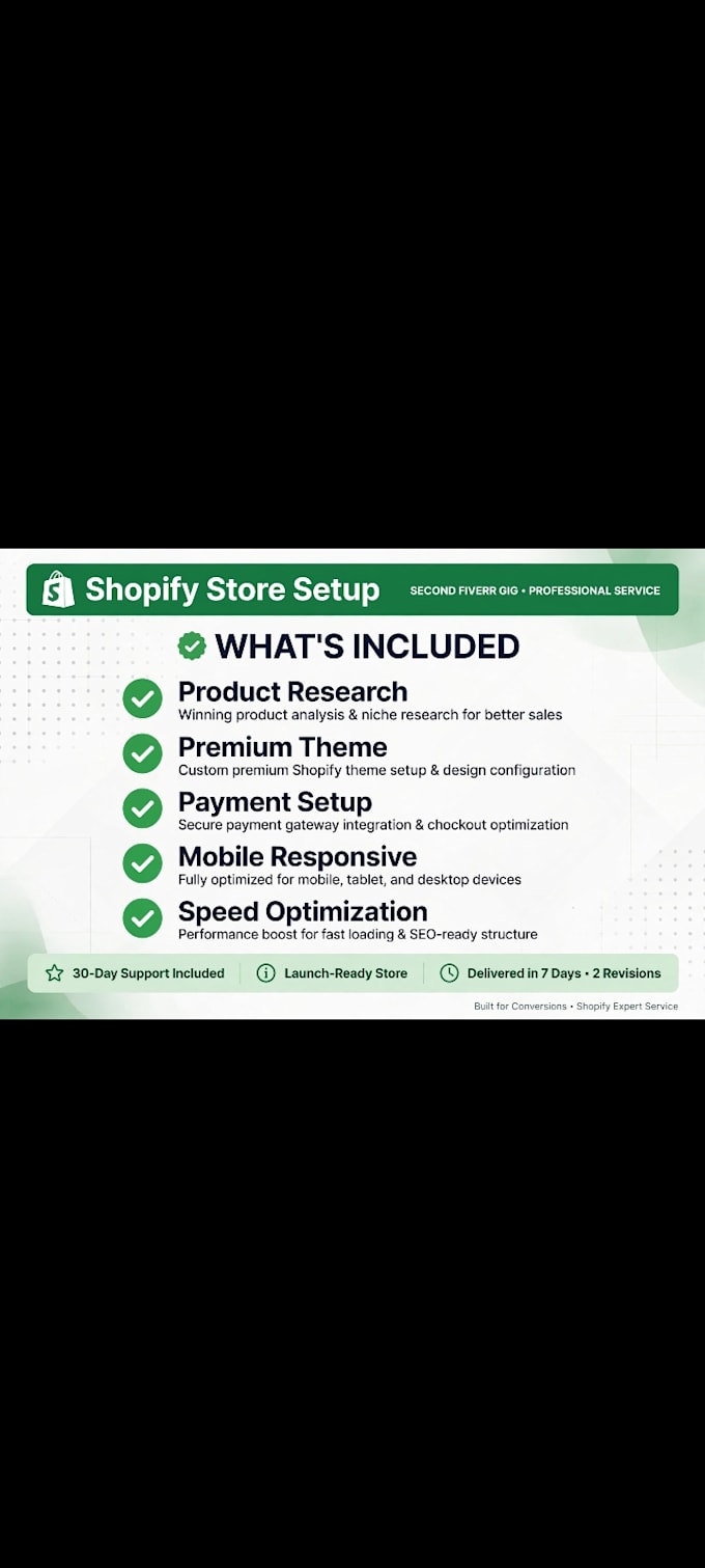 design modern  professional shopify store