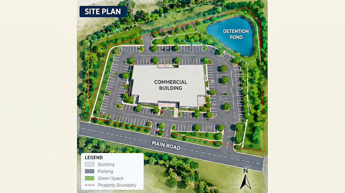 draw subdivision plan, plot, property map for residential and commercial project