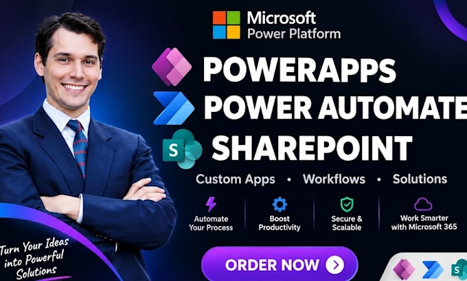 develop powerapps with power automate workflow and sharepoint business solutions
