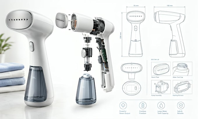 create product line art, technical illustrations and instruction manual drawings