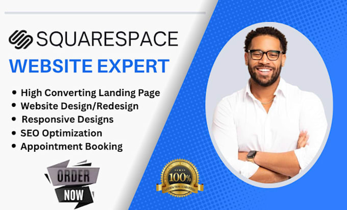design, redesign and develop a professional squarespace website