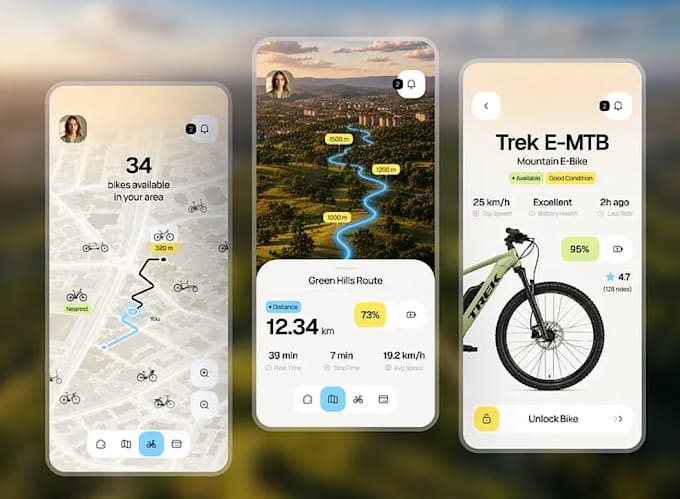 develop a bicycle parking booking and management app