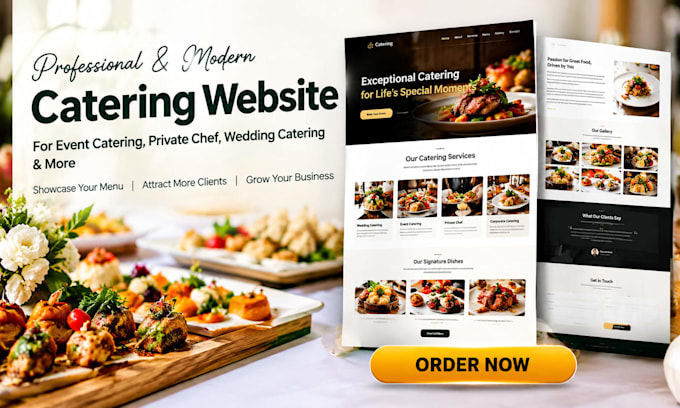 build wix event catering privat echef wedding catering catering service website