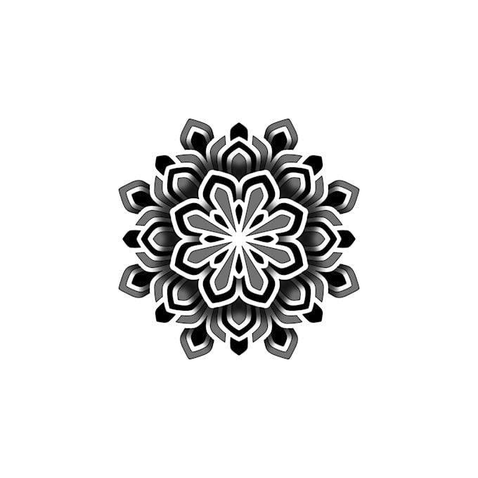 create a custom geometric mandala design