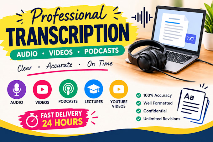 transcribe audio and video