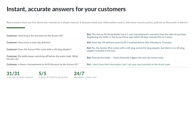build an ai customer support chatbot trained on your documents and website