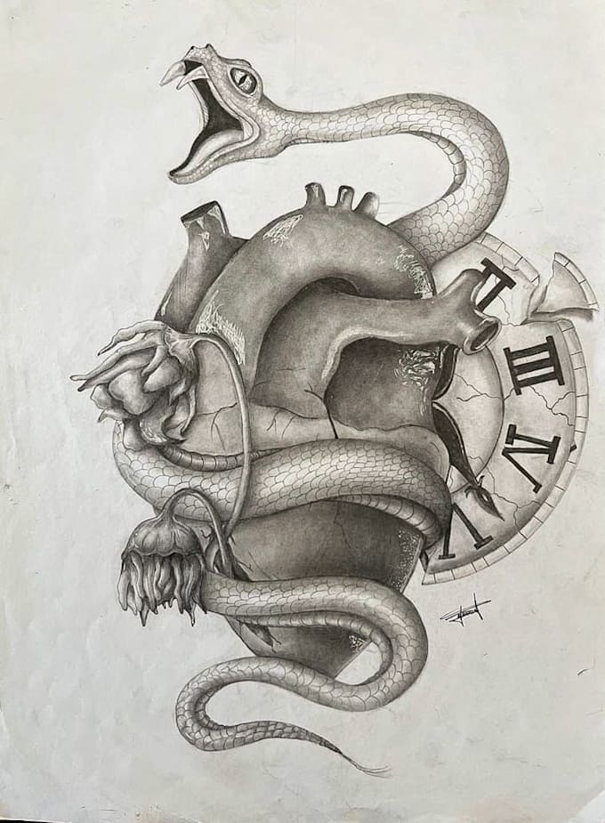 handmade and surreal drawings