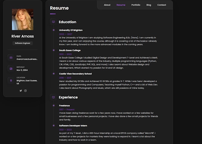 design and develop websites