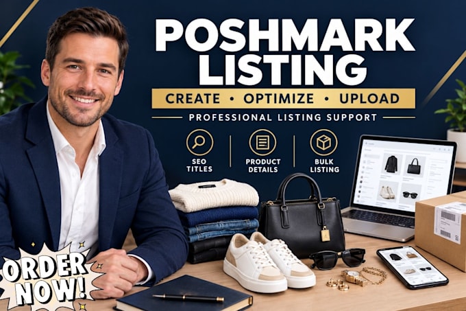 create and optimize professional poshmark product listings