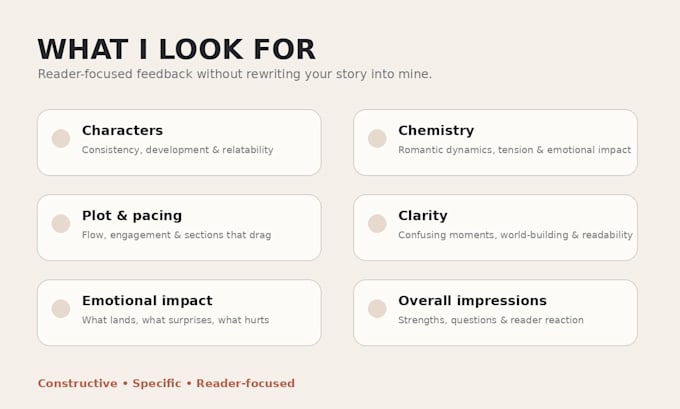beta read your fiction or romance
