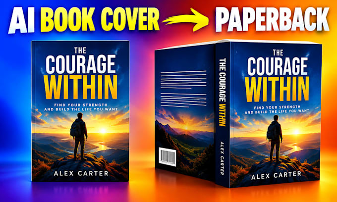 convert ai generated book cover to paperback amazon kdp print ready ebook kindle