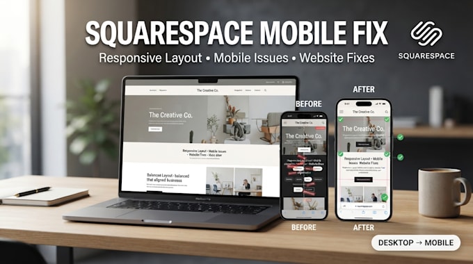 fix your squarespace mobile layout and responsive issues