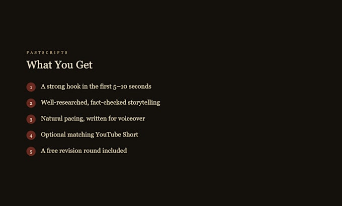 write faceless youtube scripts for history and mystery channels
