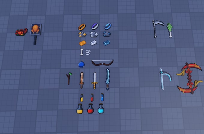 model roblox voxel armor and items, or maps in 3d blender