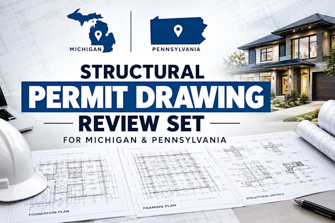 do structural permit drawing review set for michigan and pennysylvania