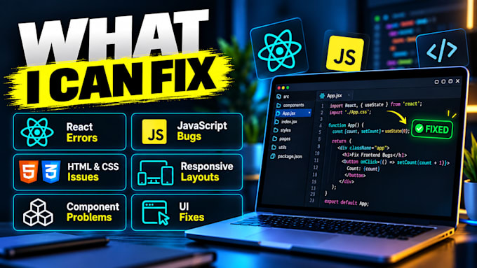 react javascript HTML and CSS bugs