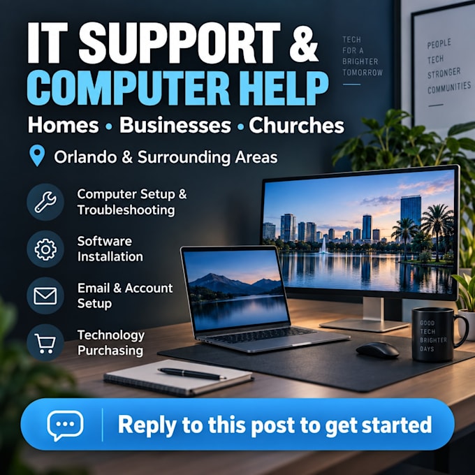 do IT support for homes and businesses