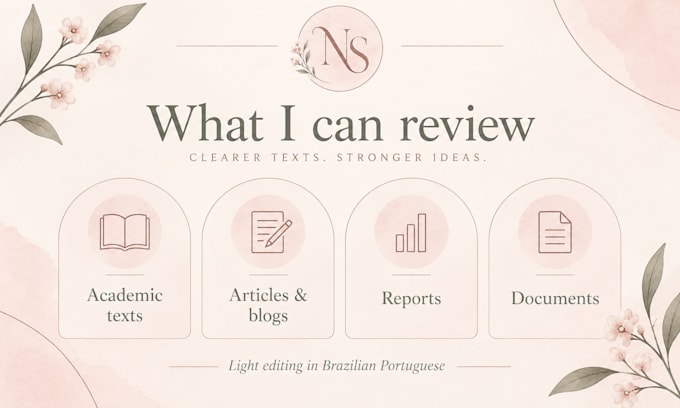proofread and improve your text in portuguese
