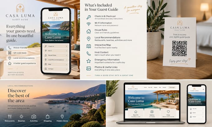 create a custom mobile guest guide for vacation rentals
